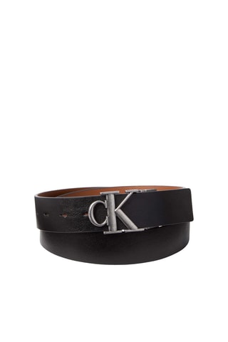 Ceinture réversible en cuir - Noir