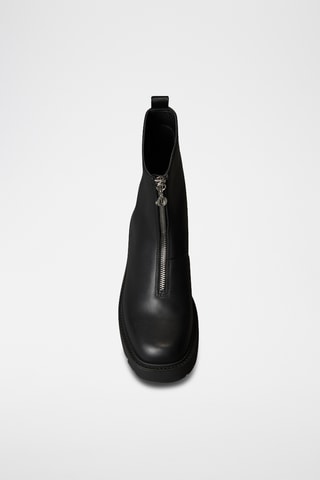 Bottines en cuir - Noir