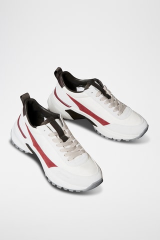 Baskets en nubuck - Blanc