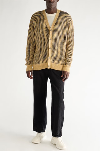 Gilet relaxed en lin - Moutarde