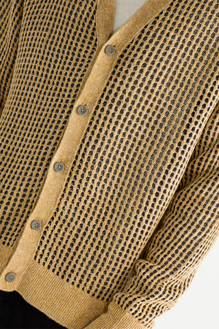 Gilet relaxed en lin - Moutarde
