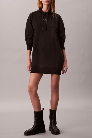 Robe sweat à capuche - Noir