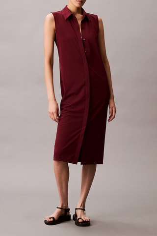 Robe midi - Rouge