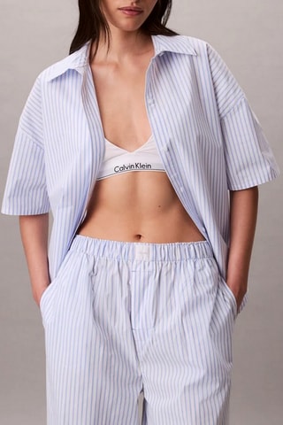 Chemise de pyjama - Ciel et blanc