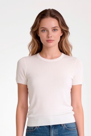 T-shirt Fine Gauge - Blanc