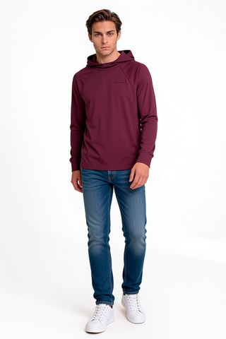 Sweat à capuche LS - Bordeaux
