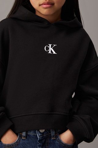 Sweat à capuche en coton biologique - Noir