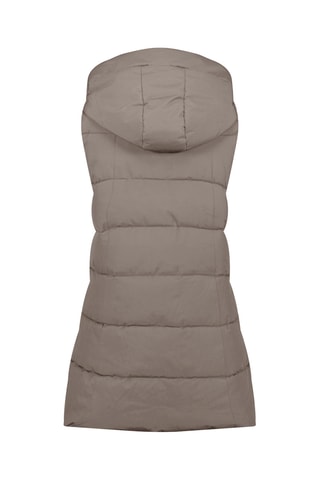 Doudoune à capuche sans manches Dolbana - Taupe