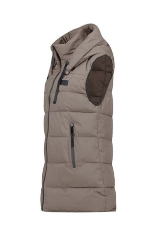 Doudoune à capuche sans manches Dolbana - Taupe