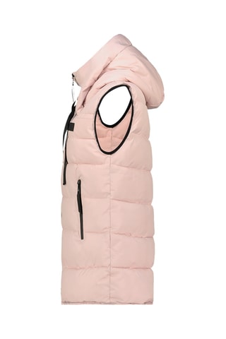 Doudoune à capuche sans manches Dolbana - Rose clair