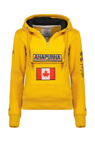 Sweat à capuche Gymana - Moutarde