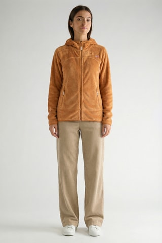 Veste polaire à capuche Uternel - Marron