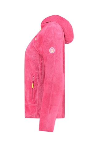 Veste polaire à capuche Uternel - Rose et vert