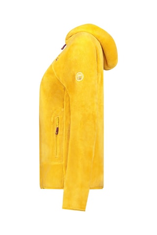 Veste polaire à capuche Uternel - Jaune et marron