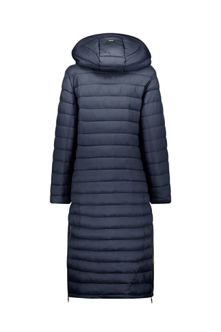 Doudoune longue à capuche Azulana - Bleu marine