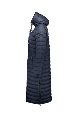 Doudoune longue à capuche Azulana - Bleu marine