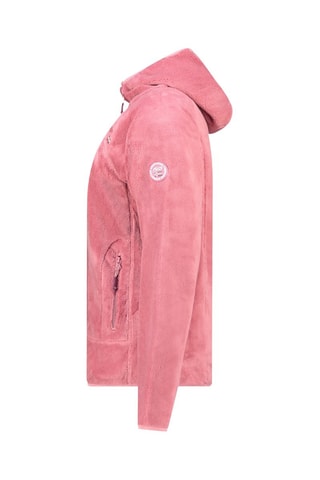 Veste polaire à capuche Uternel - Blanc, rose et rouge