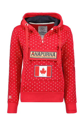 Sweat à capuche Gymcoeurana - Rouge