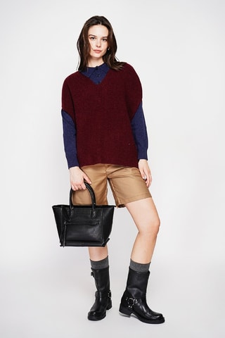 Pull oversize - Bordeaux