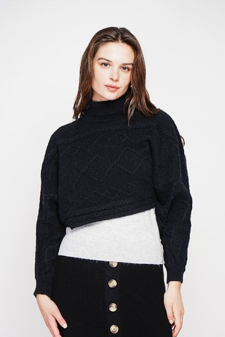 Pull court - Noir