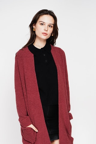Lang Vest - Bordeauxrood