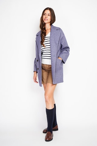 Manteau oversize en laine - Gris