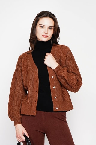 Gilet oversize - Marron