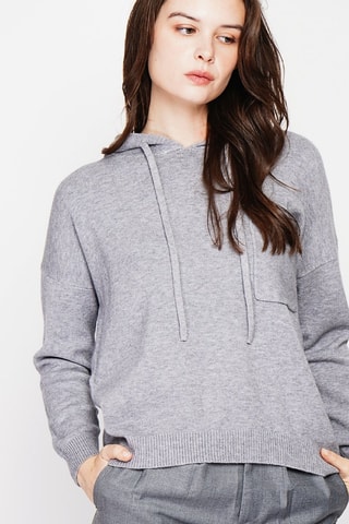 Pull à capuche - Gris
