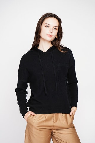 Pull à capuche - Noir