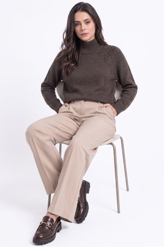 Pull en laine - Marron clair