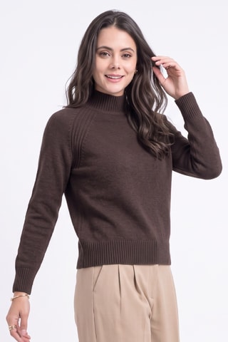 Pull en laine - Marron clair