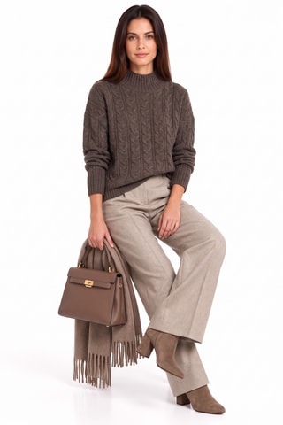 Pull en laine - Marron clair