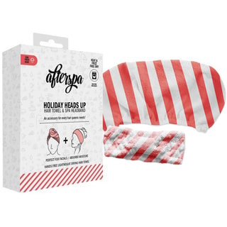 Duo serviette & bandeau - Holiday Head Up - Cheveux - Blanc et rouge