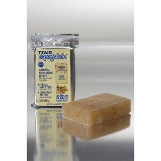 Eponge savon exfoliante 2-en-1 - Flocon d'avoine - Visage & corps - 120 g
