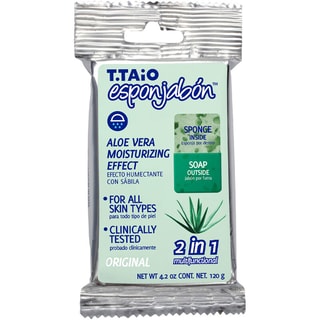 Eponge savon hydratante 2-en-1 - Aloe Vera - Visage & corps - 120 g