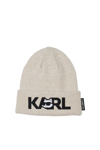 Muts en colsjaal - Beige - Karl Lagerfeld