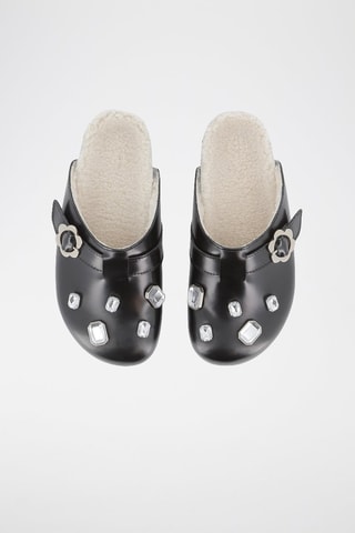 Leren Gevoerde Clogs - Zwart - Marc Jacobs