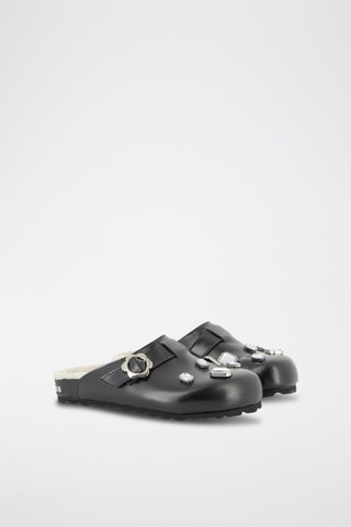 Leren Gevoerde Clogs - Zwart - Marc Jacobs