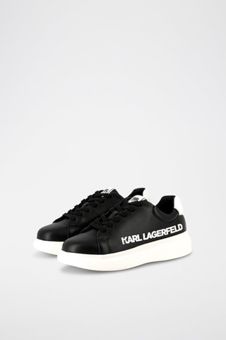 Leren Platform Sneakers - Zwart - Karl Lagerfeld