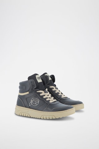 Hoge Leren Sneakers - Zwart - Karl Lagerfeld