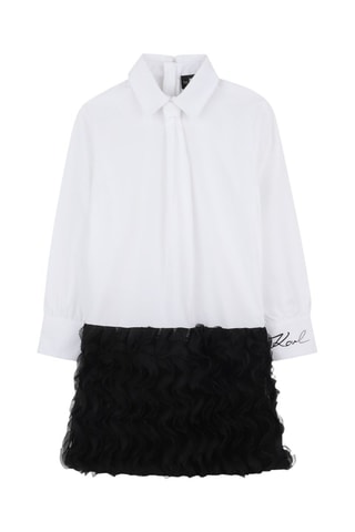 Jurk met Trompel'œil - Zwart - Karl Lagerfeld