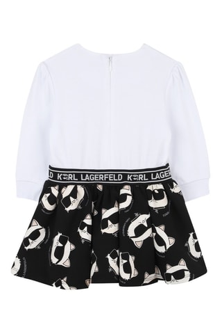 Jurk - Zwart en Wit - Karl Lagerfeld