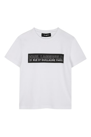 Biologisch Katoenen T-shirt - Wit - Karl Lagerfeld