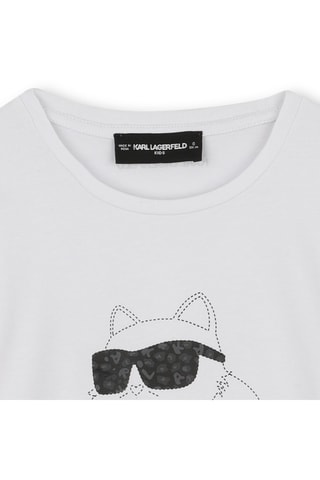 Biologisch Katoenen T-shirt - Wit - Karl Lagerfeld