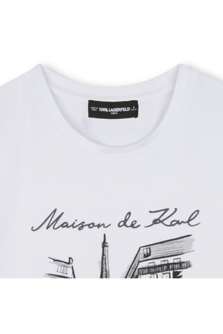 Biologisch Katoenen T-shirt - Wit - Karl Lagerfeld