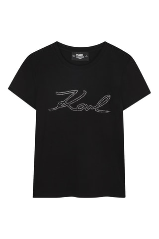Biologisch Katoenen T-shirt - Zwart - Karl Lagerfeld