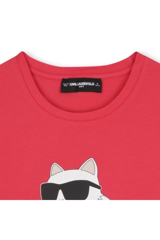 Biologisch Katoenen T-shirt - Rood - Karl Lagerfeld