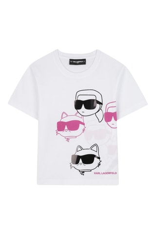 T-shirt - Wit - Karl Lagerfeld