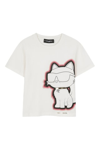 T-shirt - Wit - Karl Lagerfeld