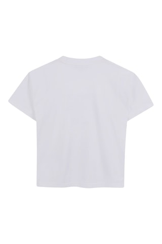 Biologisch Katoenen T-shirt Trompe-l'oeil - Wit - DKNY